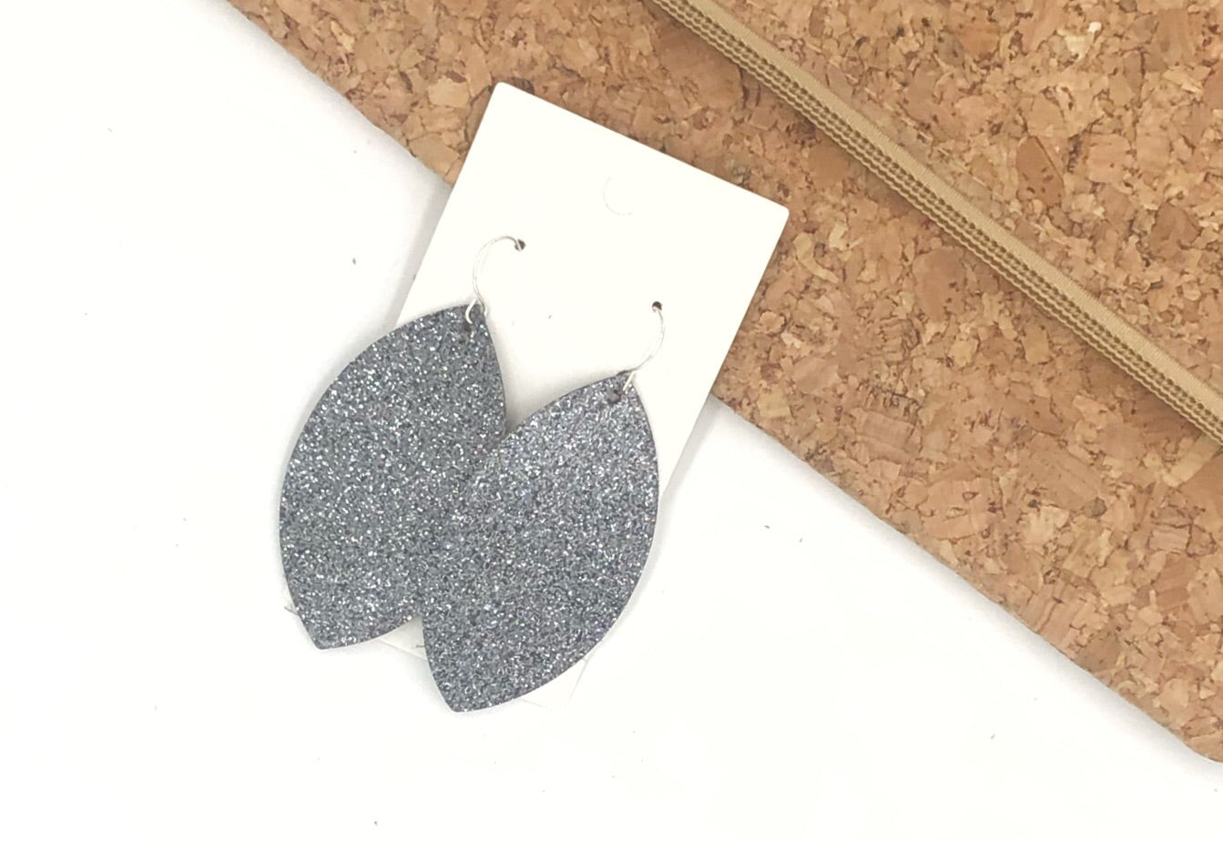 Gunmetal Glitter Marquis