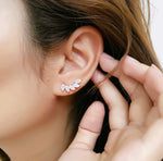 Crystal Ear Climber- Gold or Silver