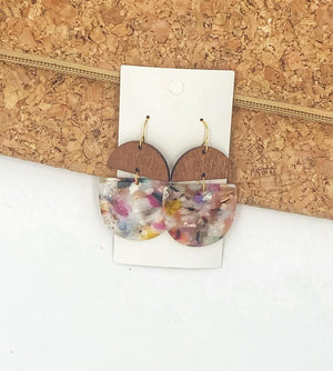 Multi-Color Acrylic and Wood Deco Drops