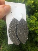Gunmetal Glitter Marquis