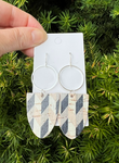 Preppy Plaid Adele CorkLeather Earrings