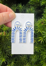 Santorini Arch Acrylic Earrings