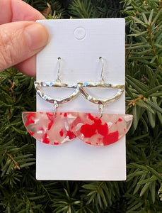 Red Luna Earrings