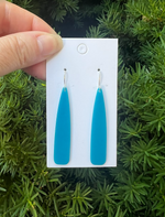 Teal Pixie Acrylic Earrings