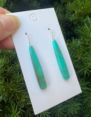 Turquoise Pixie Acrylic Earrings